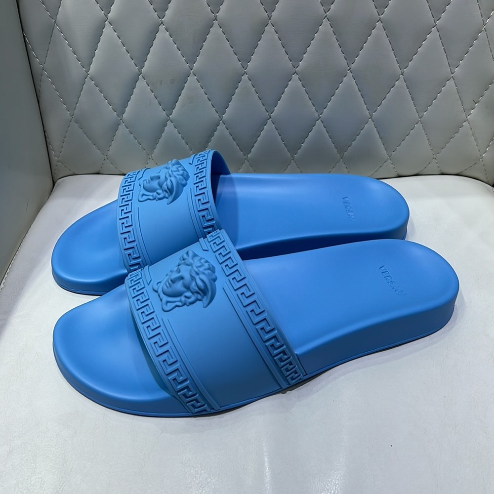 Versace men’s La medusa logo pool slides NEW - Picture 3 of 6